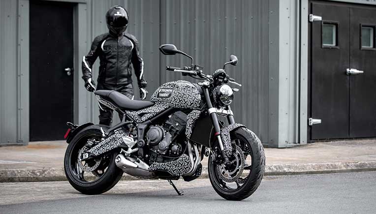 New Triumph Trident motorcycle in final testing  