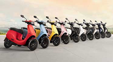 Ola electric scooter gets ten unique colours
