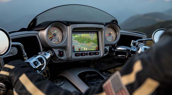Ride Command system on 2017 Indian Roadmaster and Chieftain