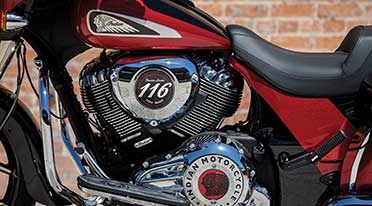 Thunder Stroke 116 engine now standard in select Indian Motorcycle models