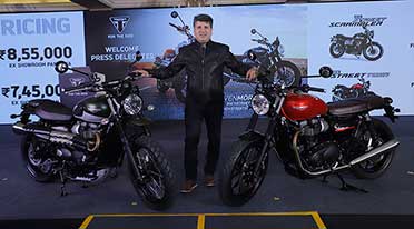 Triumph Motorcycles launches all-new Street Twin & Scrambler