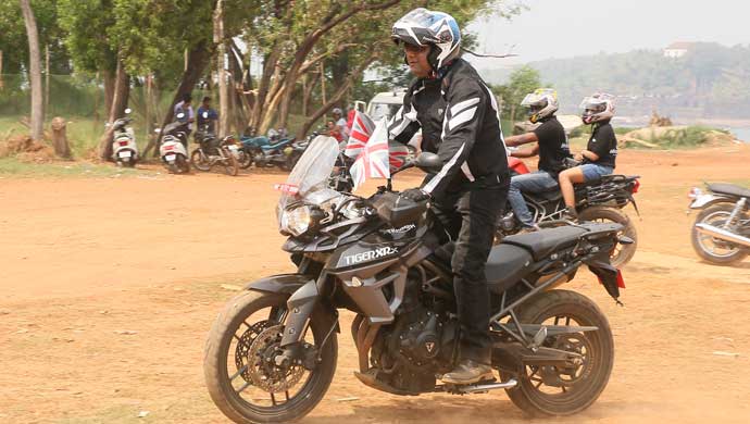 Triumph Motorcycles at the India Bike Week