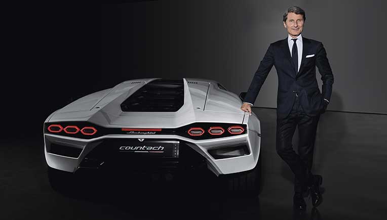 Stephan Winkelmann, Chairman and CEO of Automobili Lamborghini-with-Countach-LPI-800-4