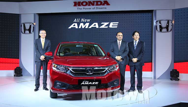 Senior HCIL officials at the launch of the All-new Honda Amaze