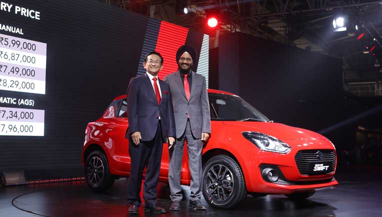 Launch of new Maruti Suzuki Swift at the Auto Expo 2018