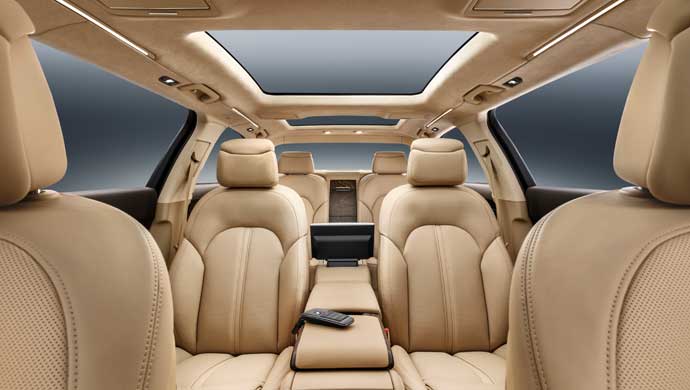 Audi A8 L extended, spacious cabin