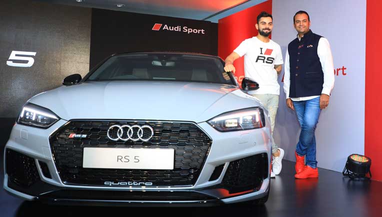 The all-new Audi RS 5 coupe was launched in the presence of Rahil Ansari, Head Audi India and Indian Cricket Team Captain Virat Kohli