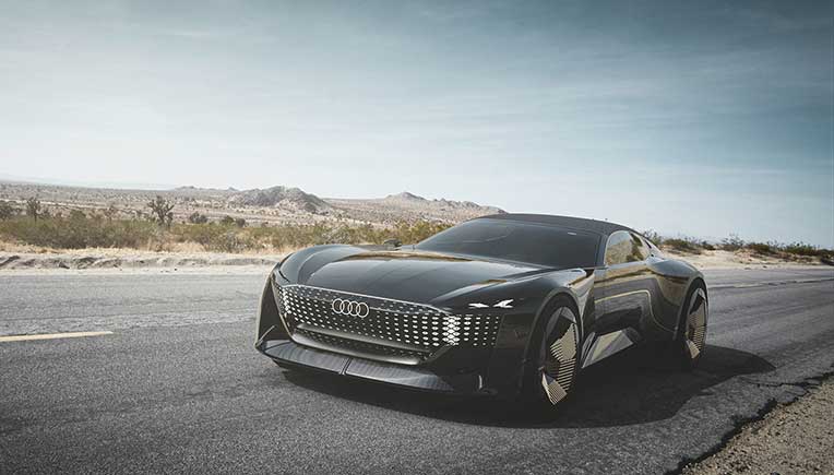 Audi skysphere concept is an electric powered roadster