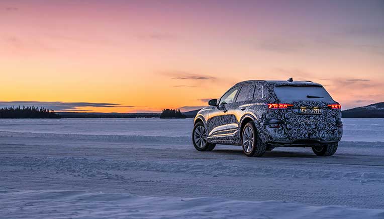Audi tests production oriented Q6 e-tron prototype in far north Europe