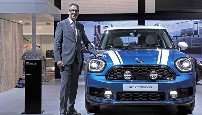 Vikram Pawah, President, BMW Group India with the all-new MINI Countryman