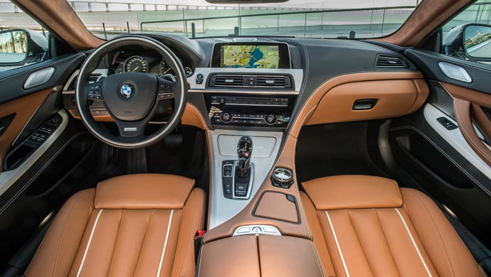 Interior of BMW 6 Series Gran Coupe