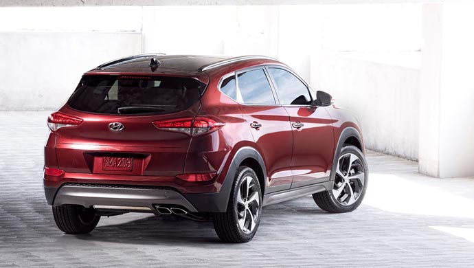 The 2016 Tucson is longer, wider and has a longer wheelbase 