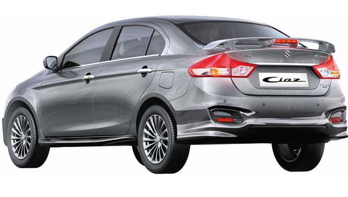 Rear shot of the new Ciaz