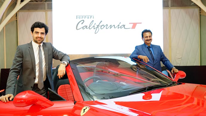 Aurelien Sauvard, International Sales Director, Ferrari - India and Sharad Kachalia, Director, Navnit Motors Private Limited
