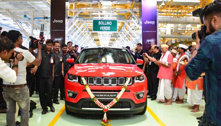 The first Jeep Compass rolls off assembly line at Ranjangaon plant