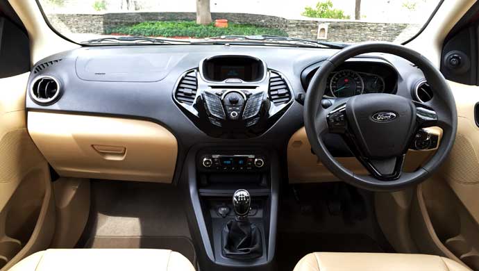 Interior of Ford Figo Aspire