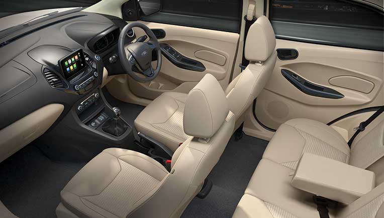 Interiors of the new Ford Aspire