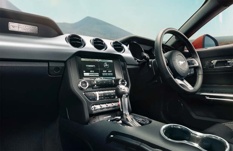 Interiors of the new Ford Mustang