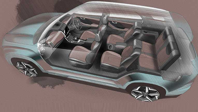 Hyundai Alcazar 7-seater premium SUV sketches released