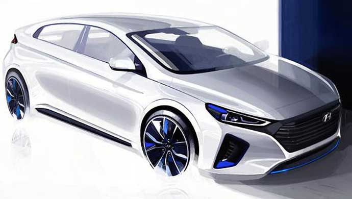 Rendering of the new Ioniq