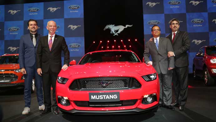 Ford senior management at the Ford Mustang launch
