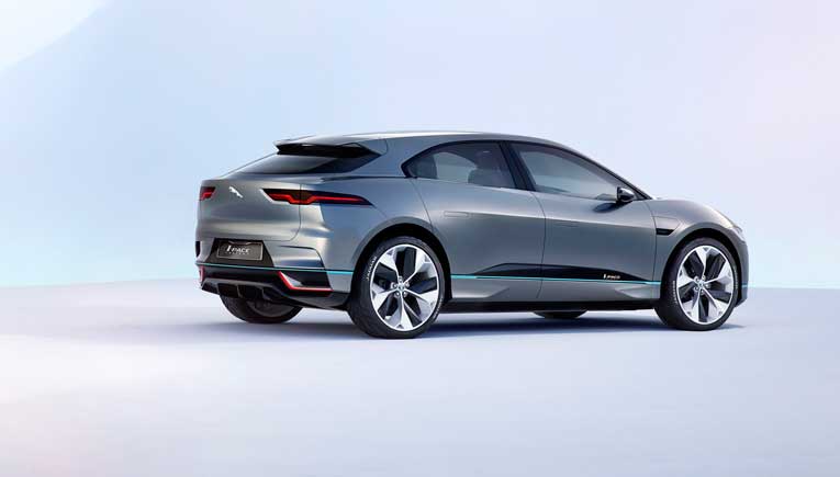 The I-Pace Concept previews Jaguar’s first-ever electric vehicle. 