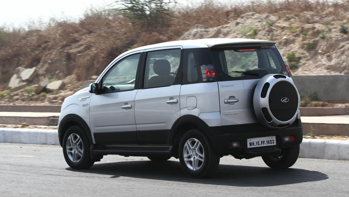 The new Mahindra NuvoSport - Rear shot