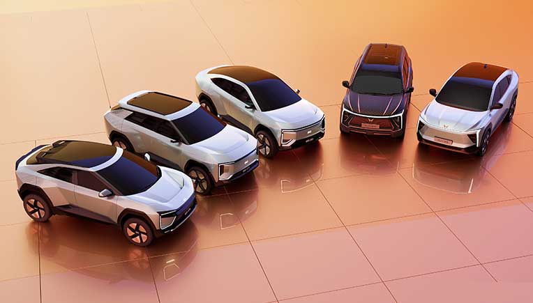 Mahindra unveils 5 electric SUVs on  INGLO platform