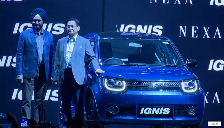 Launch of Maruti Suzuki Ignis in the capital