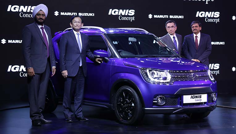 Maruti Suzuki compact SUV Ignis at the Auto Expo 2016