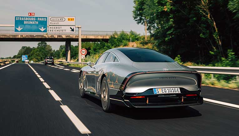 Mercedes-Benz Vision EQXX breaks own efficiency record on 1,202 km road trip 