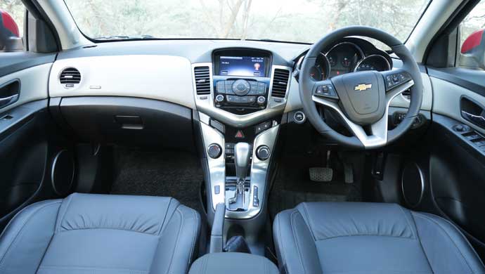 Interiors of the  new General Motors Chevrolet Cruze