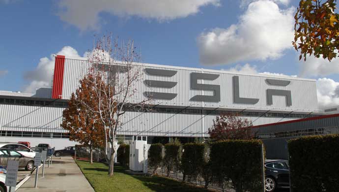 The Tesla factory in Fremont California