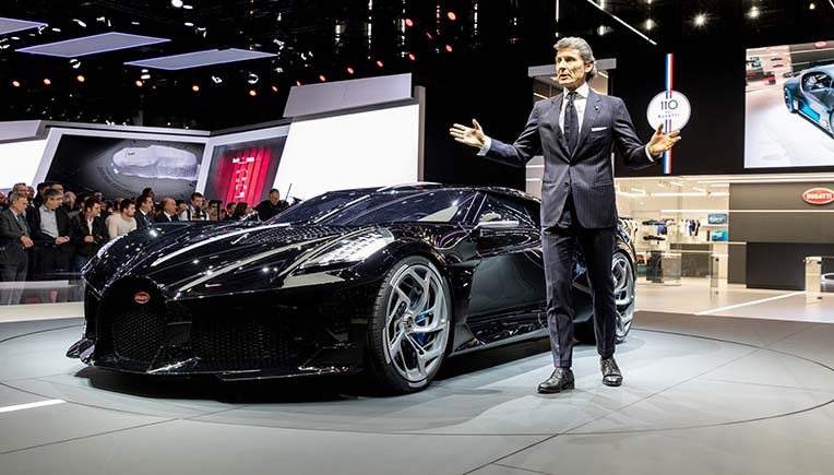 Bugatti unveils La Voiture Noire at Rs 87.4 crore in Geneva