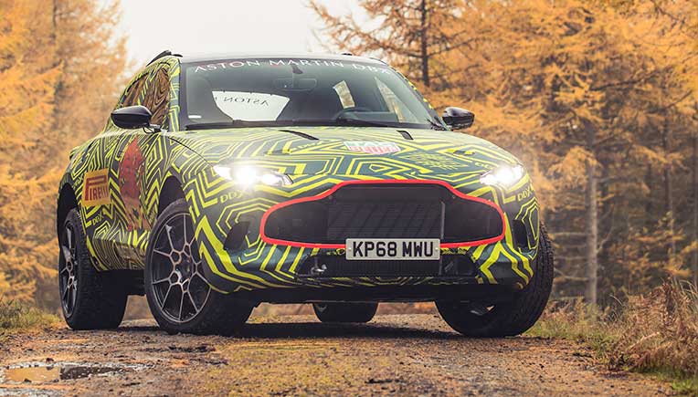DBX, a prototype of Aston Martin’s first SUV begins testing