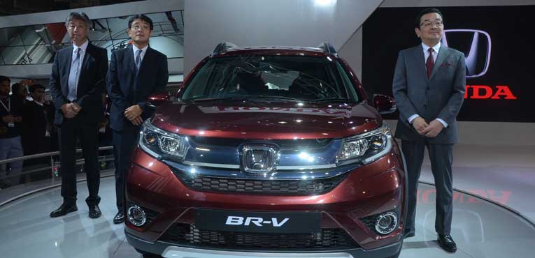 Honda BR-V makes its first appearance in India at Auto Expo 2016