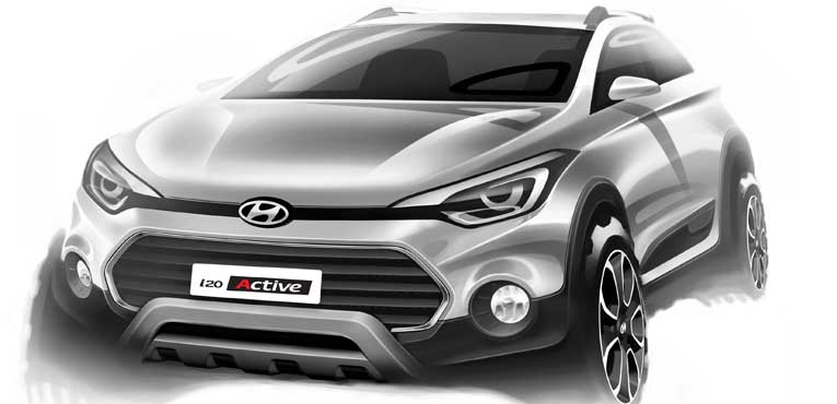 Hyundai i20 Active crossover; First renderings revealed