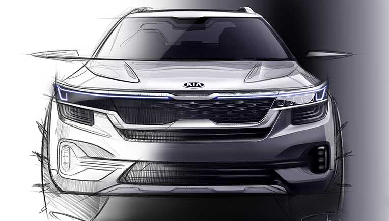 Kia Motors India reveals sketches of mid-SUV, ahead of India launch