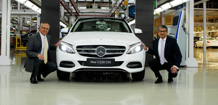 Locally made Mercedes-Benz C 220 CDI for Rs. 37.90 lakh
