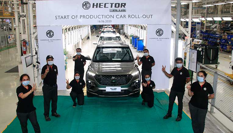MG Motor India commences production of Hector Plus at Halol unit