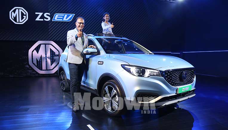 MG Motor India unveils electric internet SUV – the ZS EV