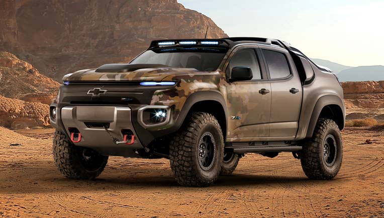 Mission-ready Chevy Colorado ZH2 fuel cell vehicle breaks cover at US Army Show