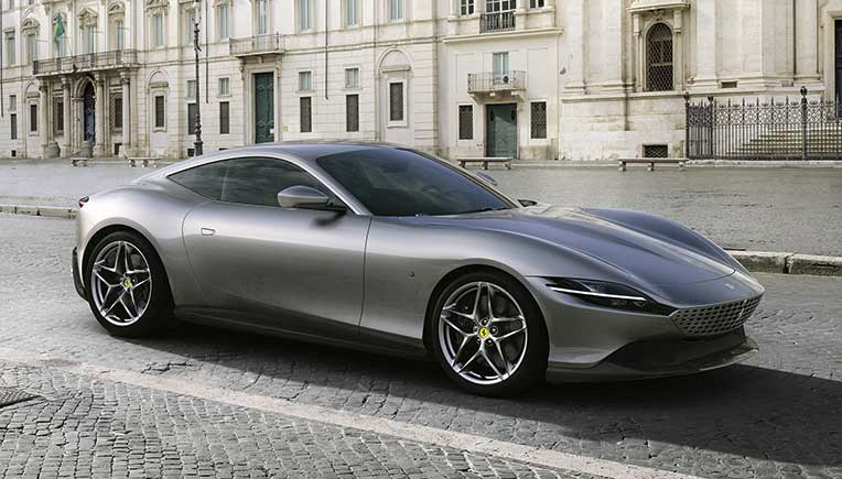New Ferrari Roma V8 2+coupe unveiled in Rome
