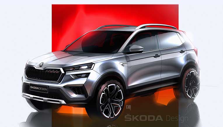 Skoda reveals sketches of new Kushaq SUV for the Indian market