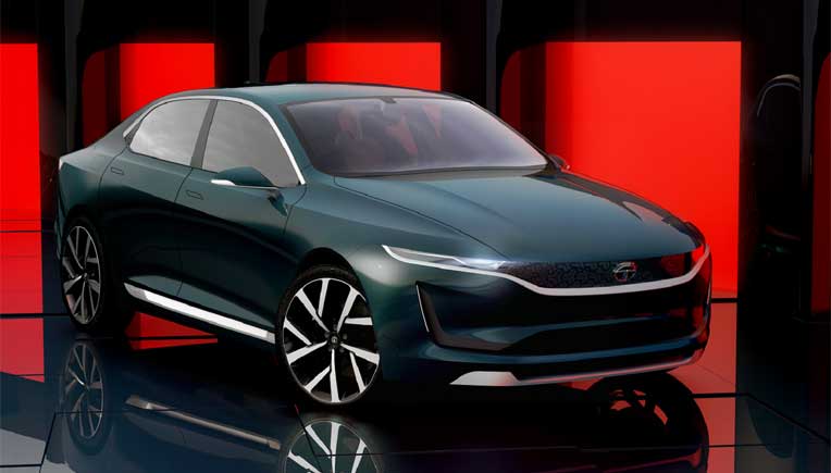Tata Motors world premiere of E-Vision Sedan Concept