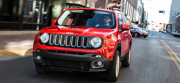 The small all-new 2015 Renegade SUV from Jeep