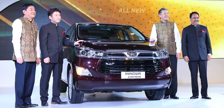 Toyota Kirloskar Motor unveils All New Innova 'Crysta' 