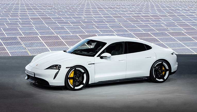 World premiere of Porsche first fully-electric sports car Taycan