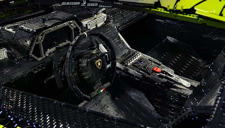 A 1:1 scale Lego Technic tribute to Lamborghini Sián FKP 37 
