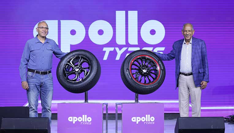 Apollo passenger vehicle tyres with 75% sustainable material